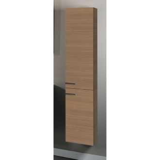 Storage Cabinet Tall 2 Door Storage Cabinet in Natural Oak Finish Iotti SB05